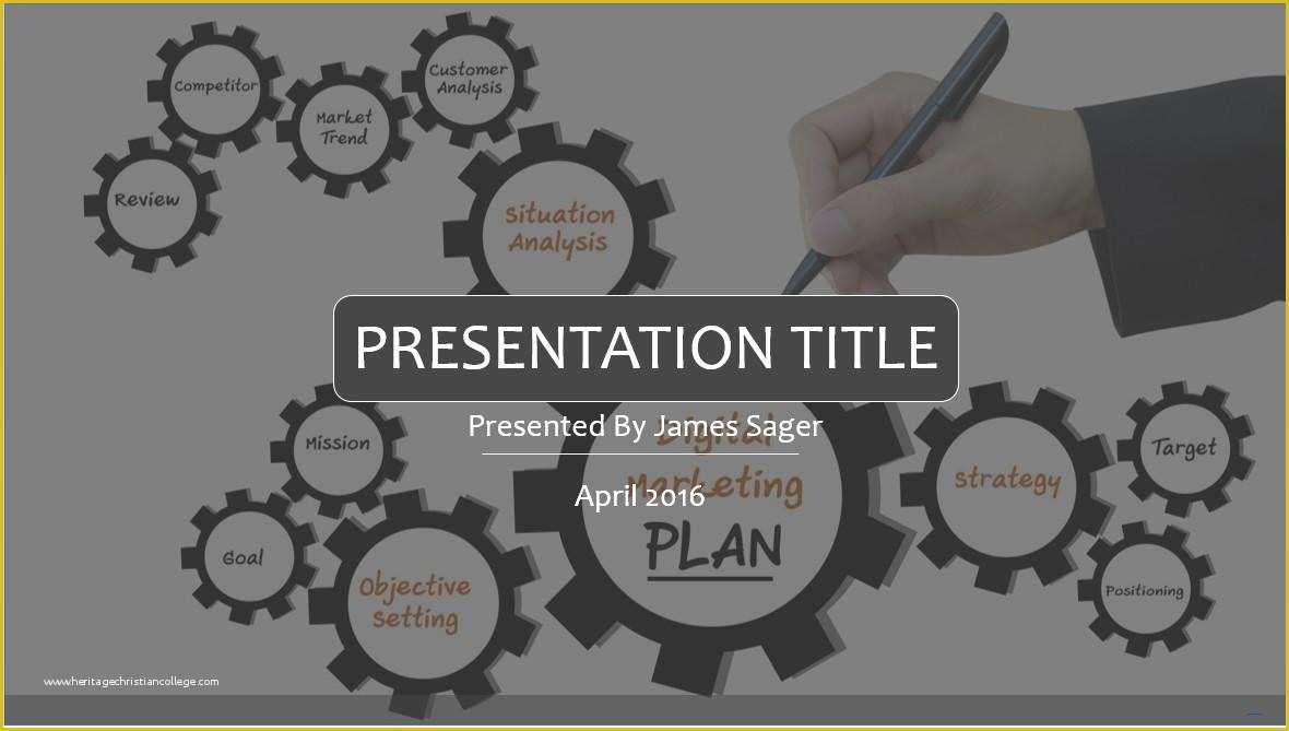 Digital Marketing Presentation Template Free Of A Digital Marketing Ppt Template Powerpoint Templates