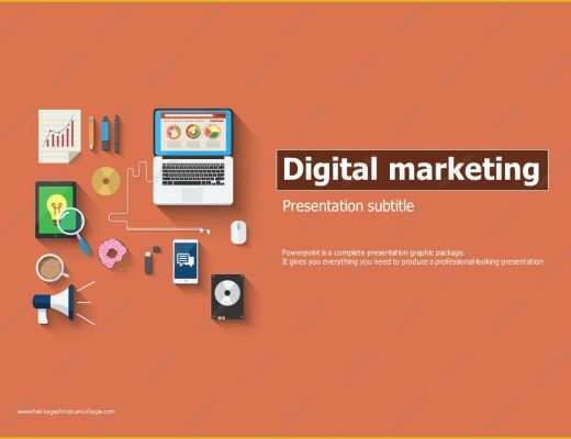 Digital Marketing Presentation Template Free Of Digital Marketing Ppt Template – Goodpello