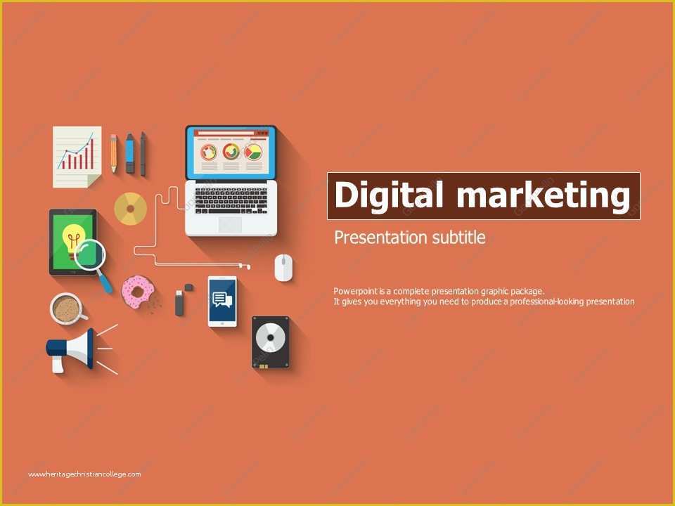 50 Digital Marketing Presentation Template Free