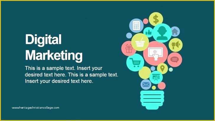 Digital Marketing Presentation Template Free Of Digital Powerpoint Template Free Templates for Marketing