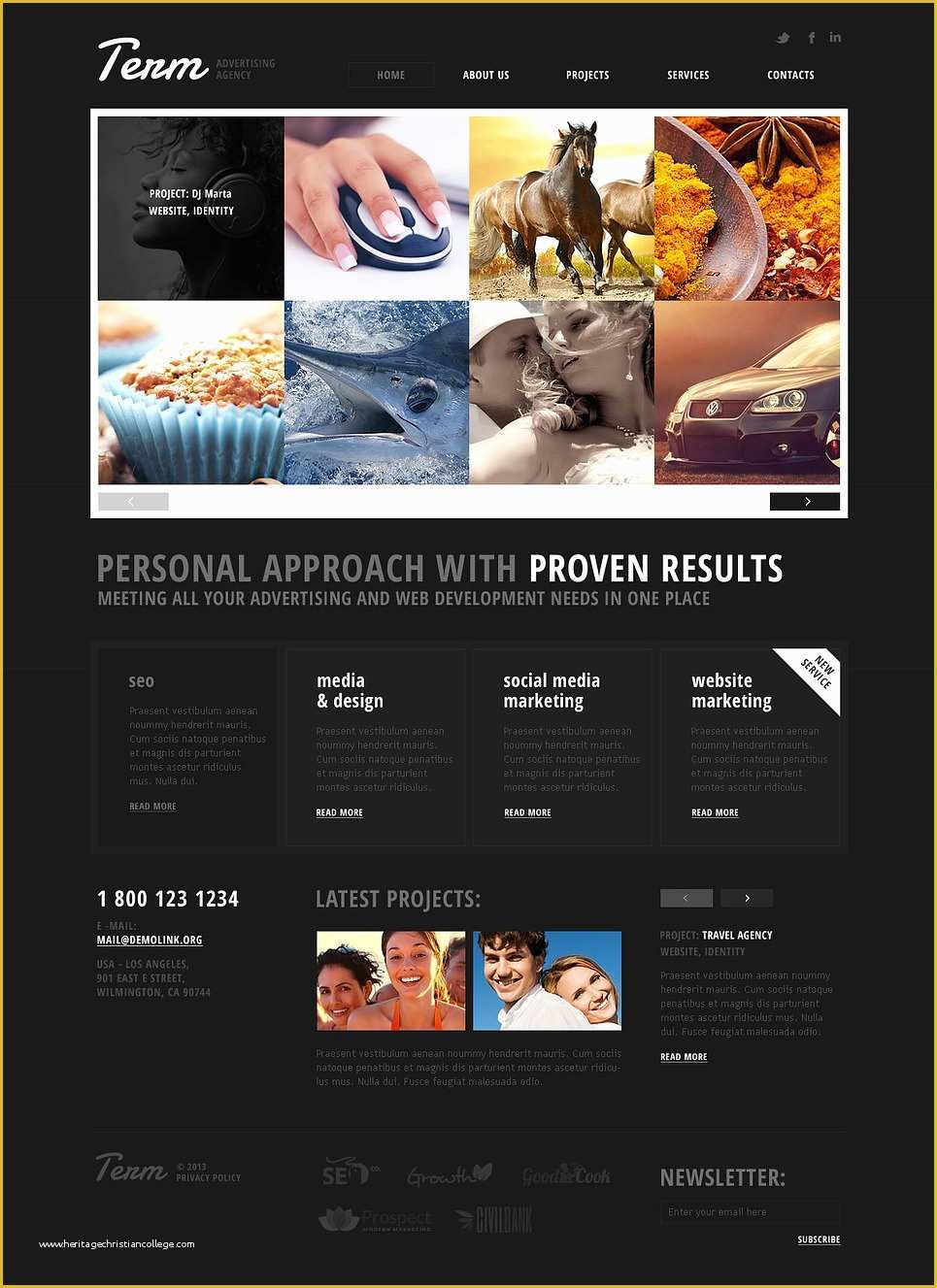 Digital Marketing Responsive Website Template Free Download Of Advertising Agency Responsive Website Template Web