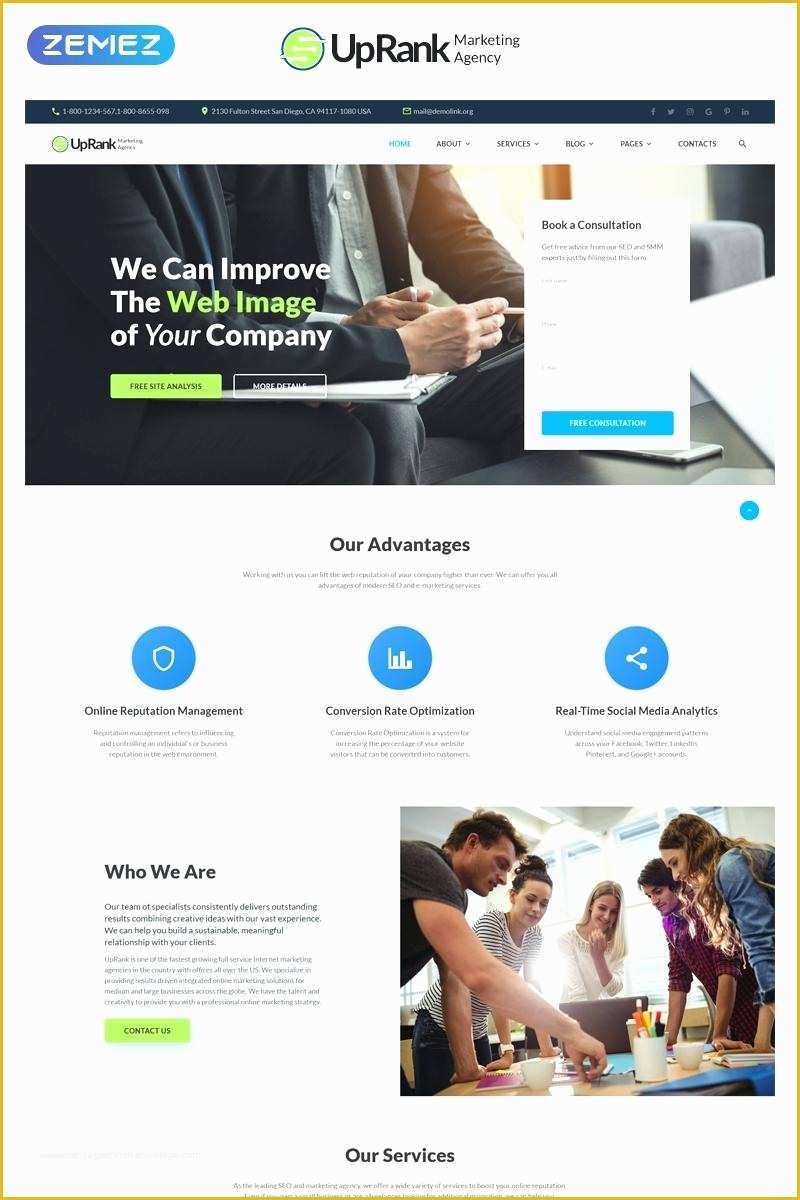 Digital Marketing Responsive Website Template Free Download Of Best Creative Agency Templates Bring Your Business to top