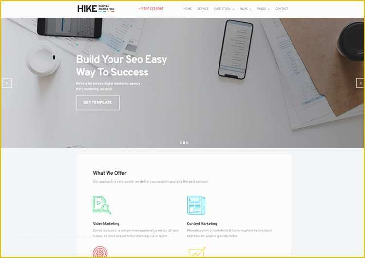 Digital Marketing Responsive Website Template Free Download Of Digital Marketing Website Template Hike [bold Design