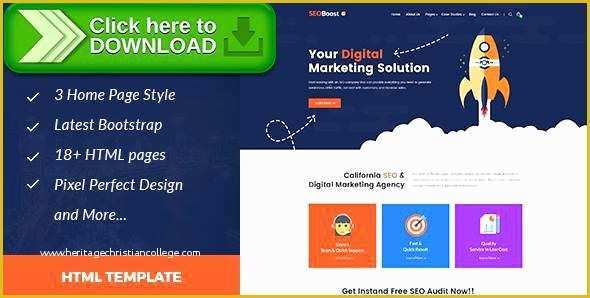 Digital Marketing Responsive Website Template Free Download Of Free Seo Template Free Template and Checklist Line