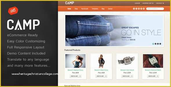 Digital Marketing Responsive Website Template Free Download Of New Template Camp Responsive E Merce theme Download