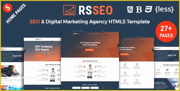 Digital Marketing Responsive Website Template Free Download Of Rsseo Seo and Digital Marketing Agency Responsive HTML