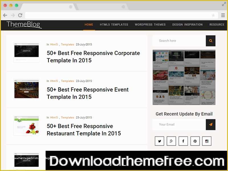 Digital Marketing Responsive Website Template Free Download Of themeblog – Free Personal Blog Affiliate Marketing HTML5