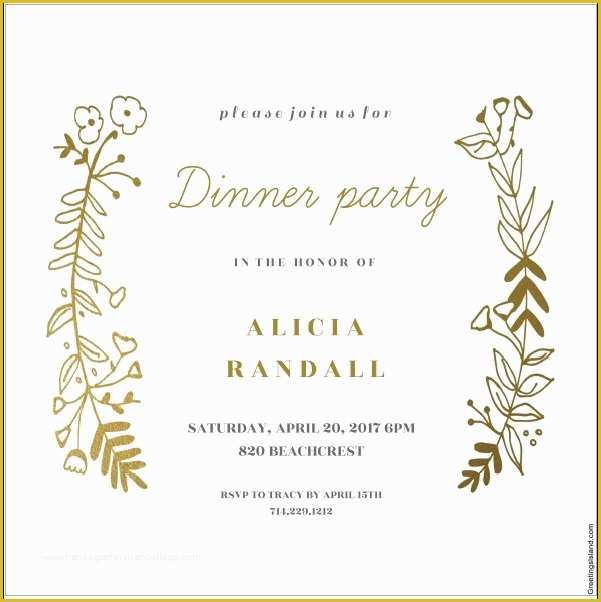 Dinner Invitation Card Template Free Of 12 Free Sample Dinner Invitation Card Templates