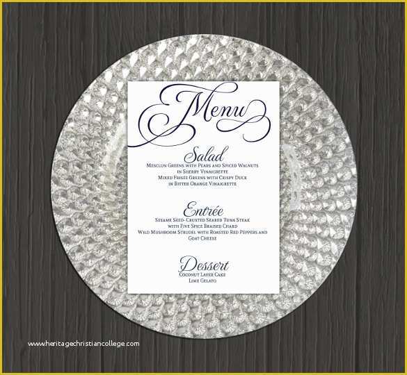 Dinner Menu Template Free Download Of Wedding Menu Templates 52 Free Word Pdf Psd Eps