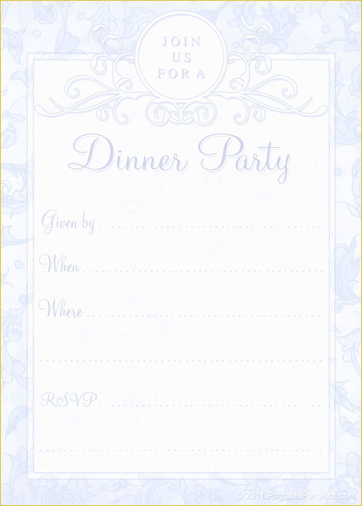 Dinner Party Invitation Templates Free Download Of Free Printable Dinner Party Invites Printable Party Kits