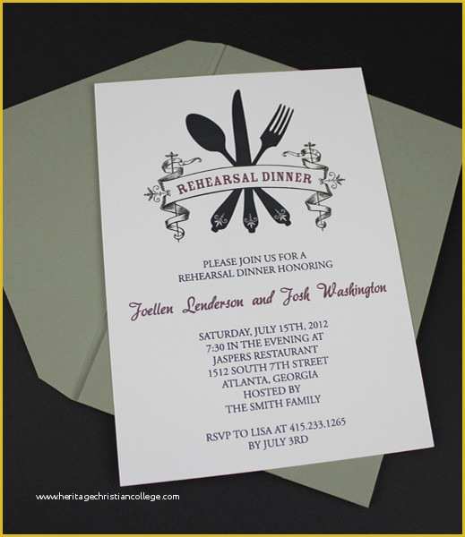 Dinner Party Invitation Templates Free Download Of Invitation Template – Casual Rehearsal Dinner – Download