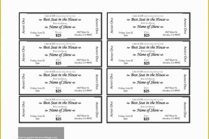 Dinner Ticket Template Free Of event Ticket Template 3 that S so Random