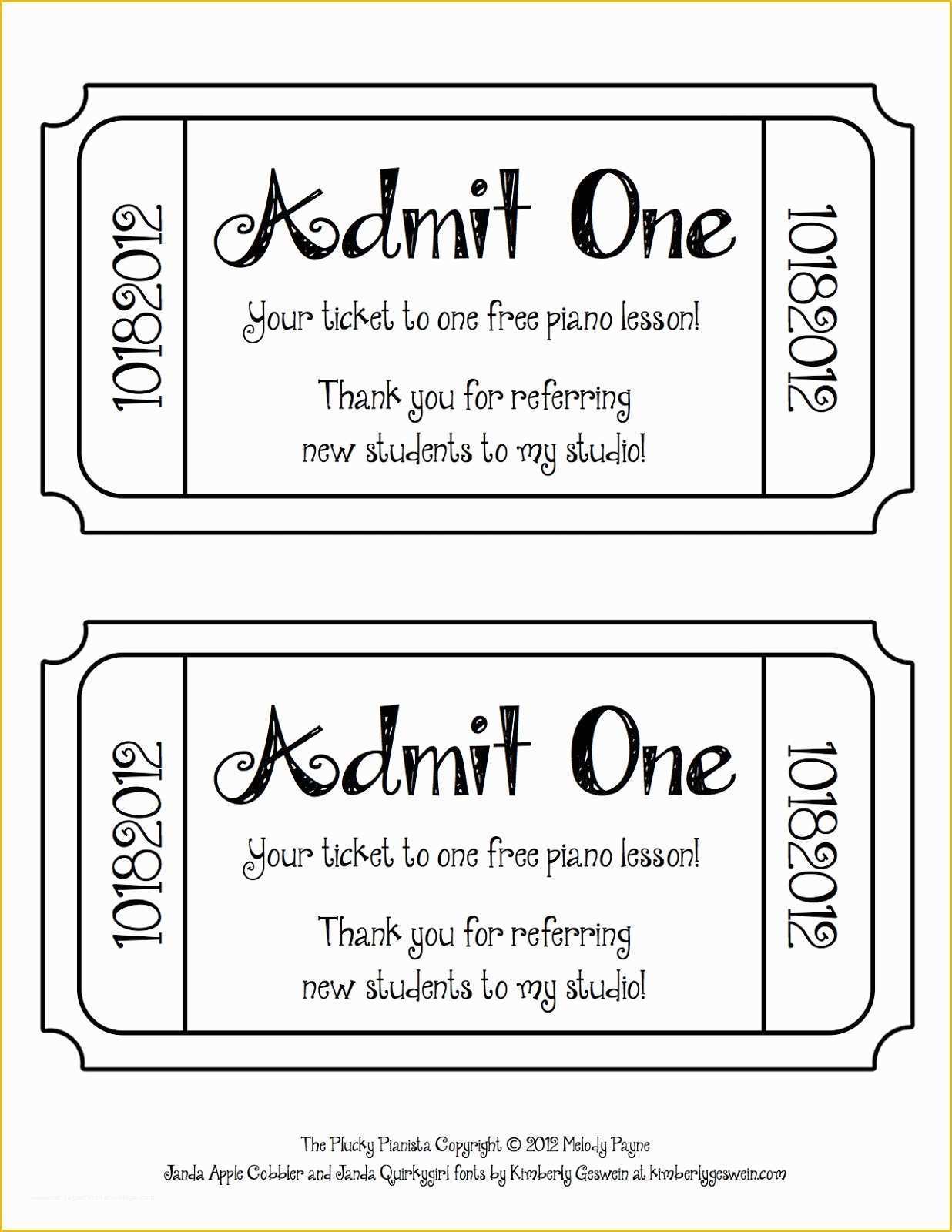 Dinner Ticket Template Free Of Free Ticket Template Download Free Clip Art Free Clip