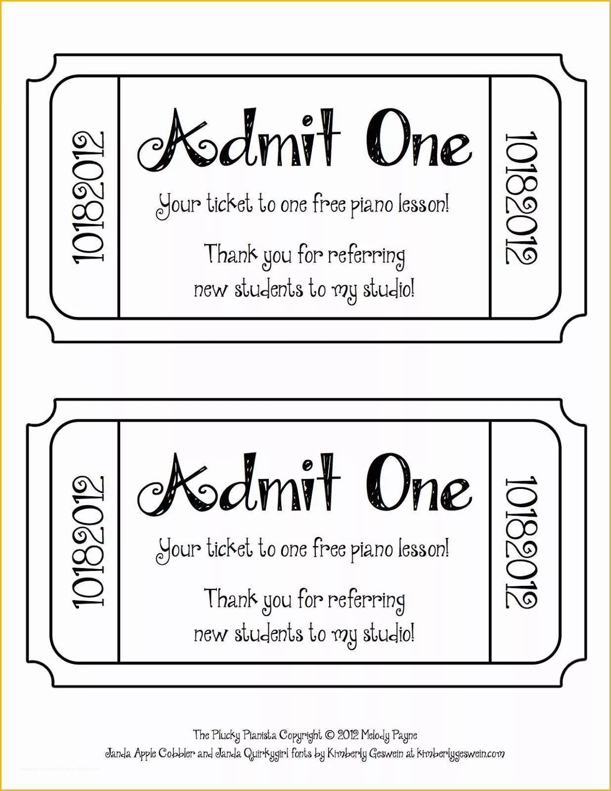 Dinner Ticket Template Free Of Free Ticket Template Download Free Clip Art Free Clip