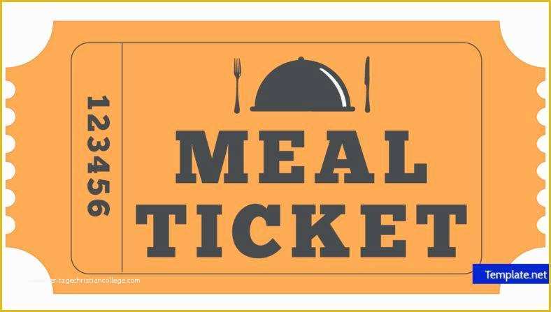 Dinner Ticket Template Free Of Meal Ticket Template Free Download Clip 