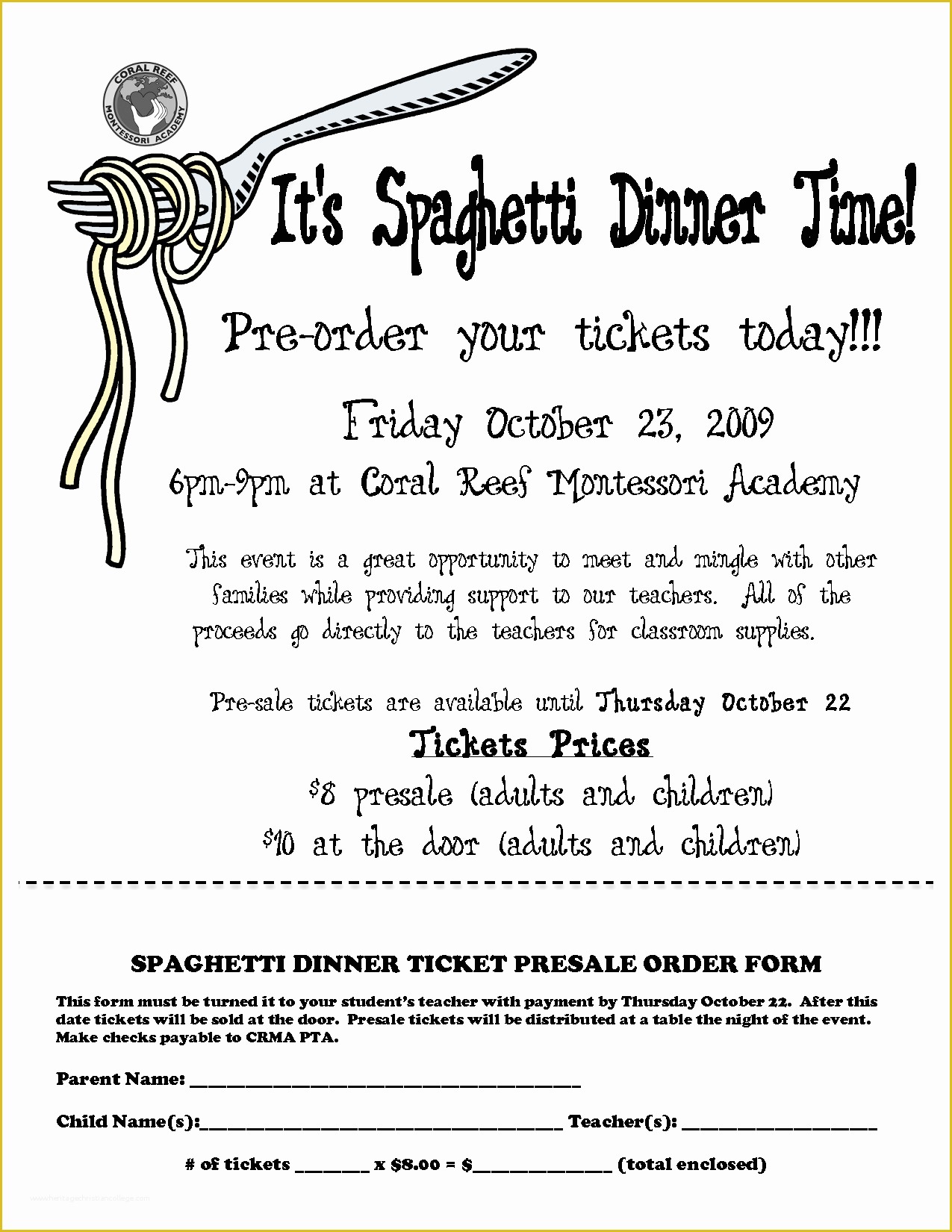 Dinner Ticket Template Free Of Spaghetti Dinner Ticket Template