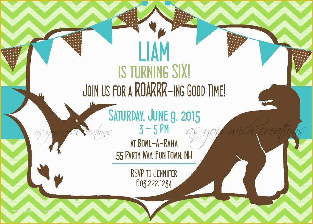 Dinosaur Birthday Invitation Template Free Of Dinosaur Birthday Invitation First Birthday Dinosaur Party