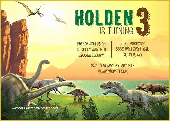 Dinosaur Birthday Invitation Template Free Of Inspirational Dinosaur Birthday Invitations Dinosaur