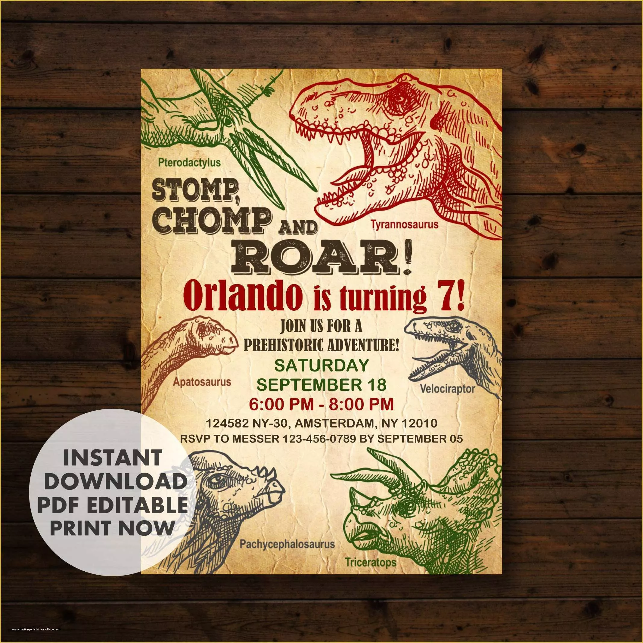 Dinosaur Birthday Invitation Template Free Of Printable Dinosaur Birthday Invitation Template Epic