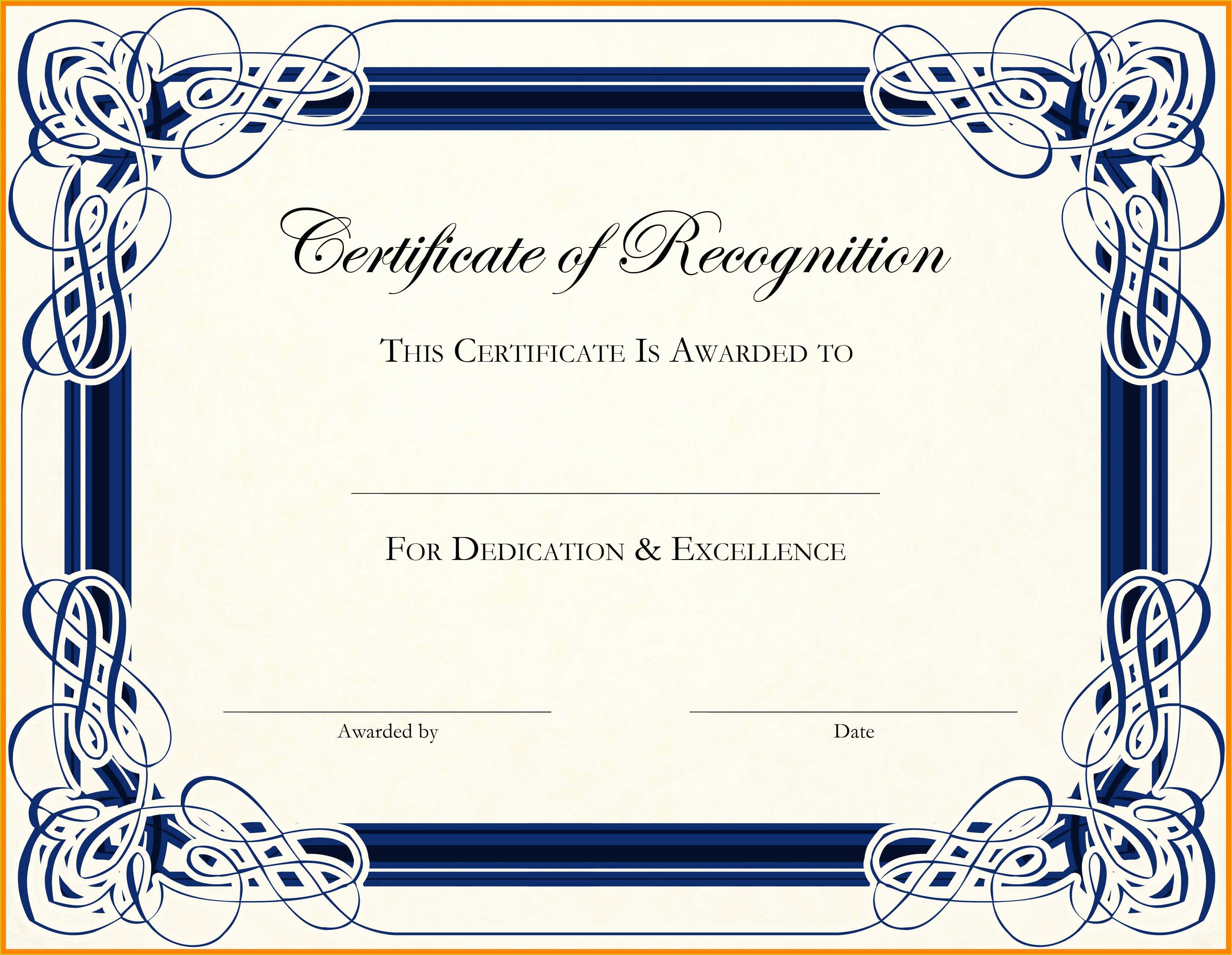 Diploma Certificate Template Free Download Of 15 Certificate Templates Word Free