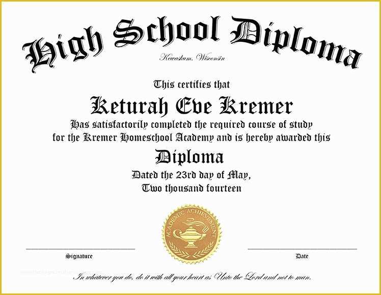 Diploma Certificate Template Free Download Of 30 Free High School Diploma Template Printable