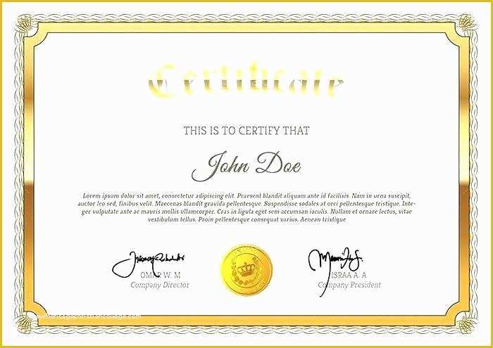 Diploma Certificate Template Free Download Of Certificate Templates Course Template Word Example to
