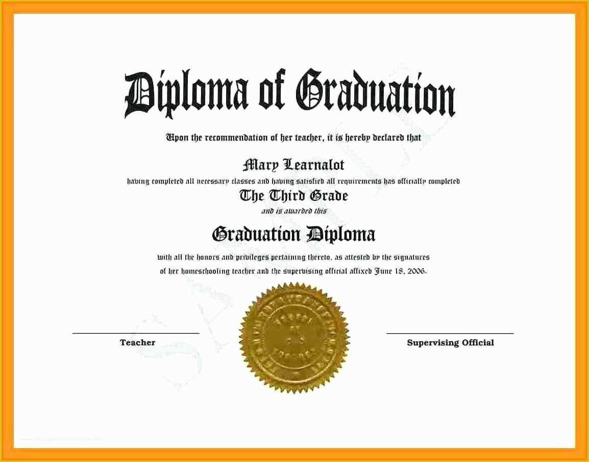 Diploma Certificate Template Free Download Of Diploma Certificate Sample Letter Examples Template Free