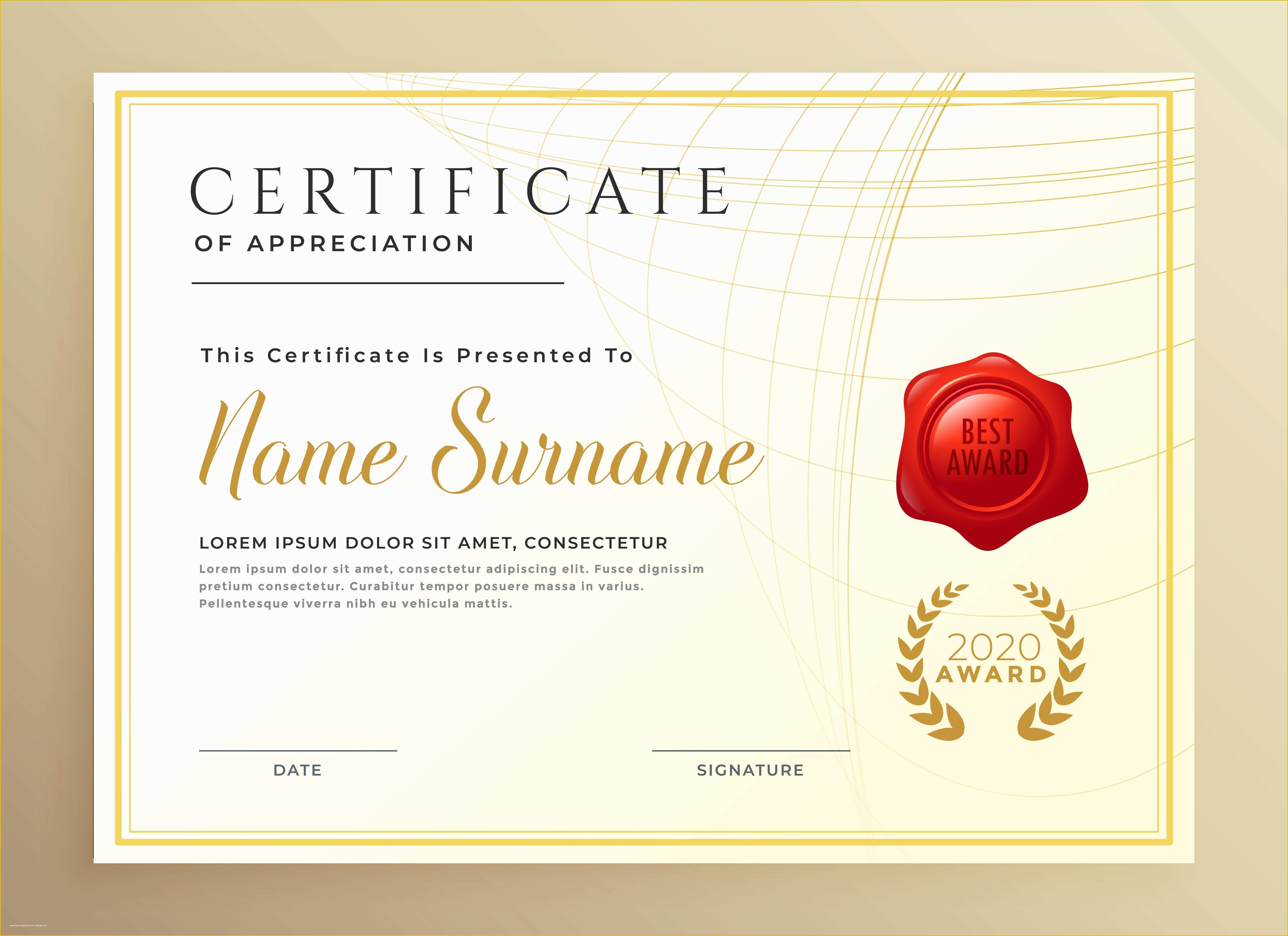 Diploma Certificate Template Free Download Of Elegant Diploma or Certificate Award Template In Golden