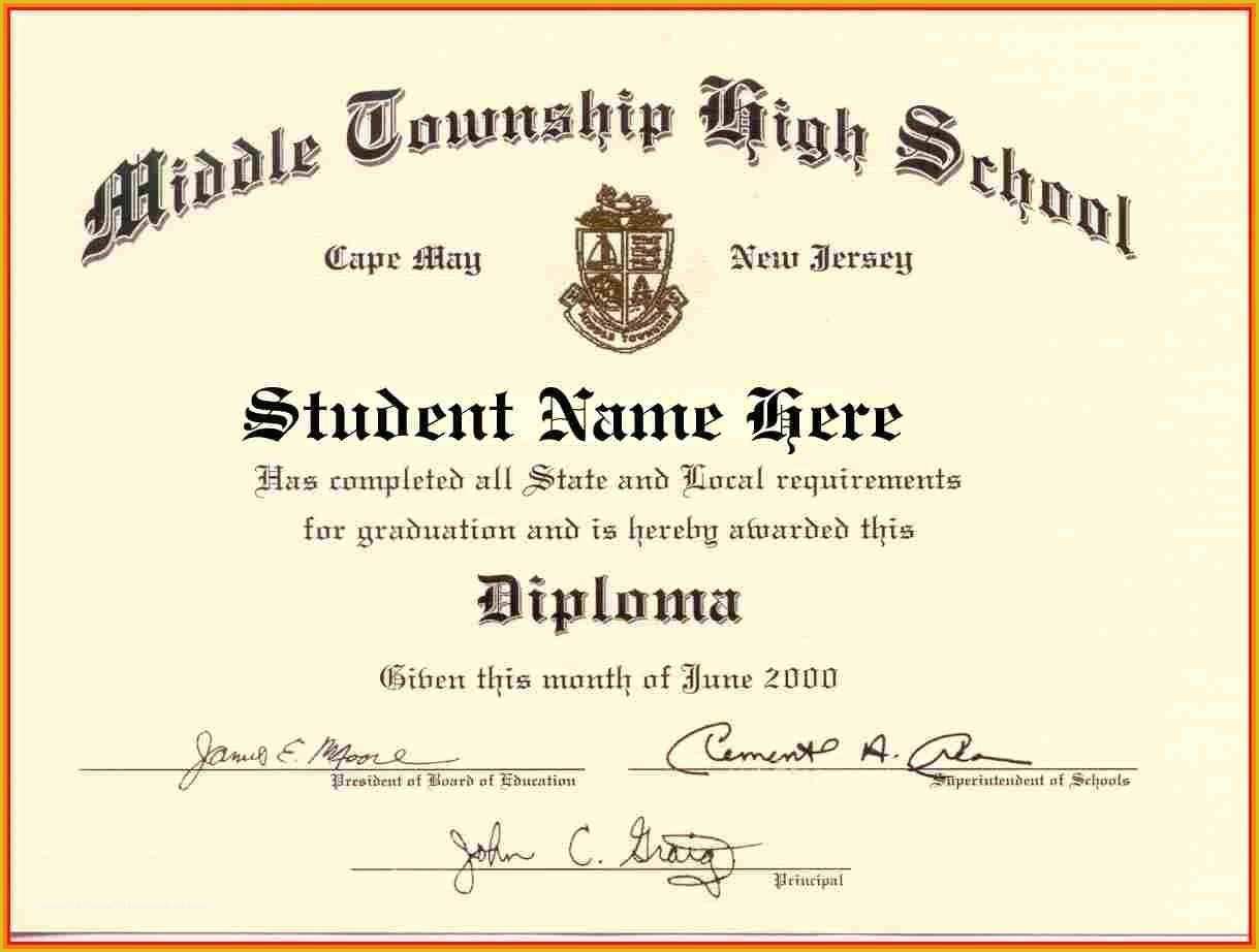 Diploma Certificate Template Free Download Of High School Diploma Template Word Free Download