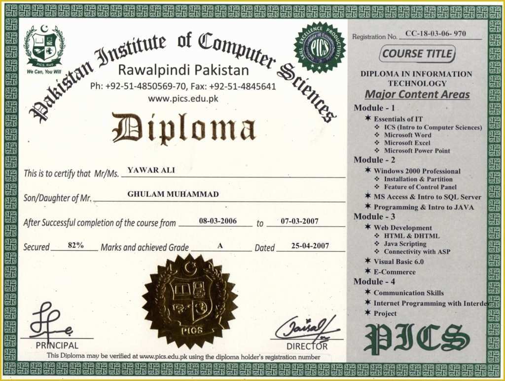 Diploma Certificate Template Free Download Of Printable Diploma Certificates
