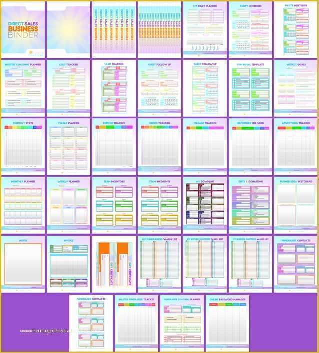 Direct Sales Business Plan Template Free Of Direct Sales Business Binder Template Kit