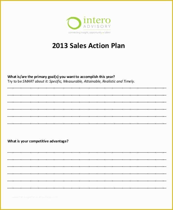 Direct Sales Business Plan Template Free Of Personal Sales Plan Templates 5 Free Pdf format