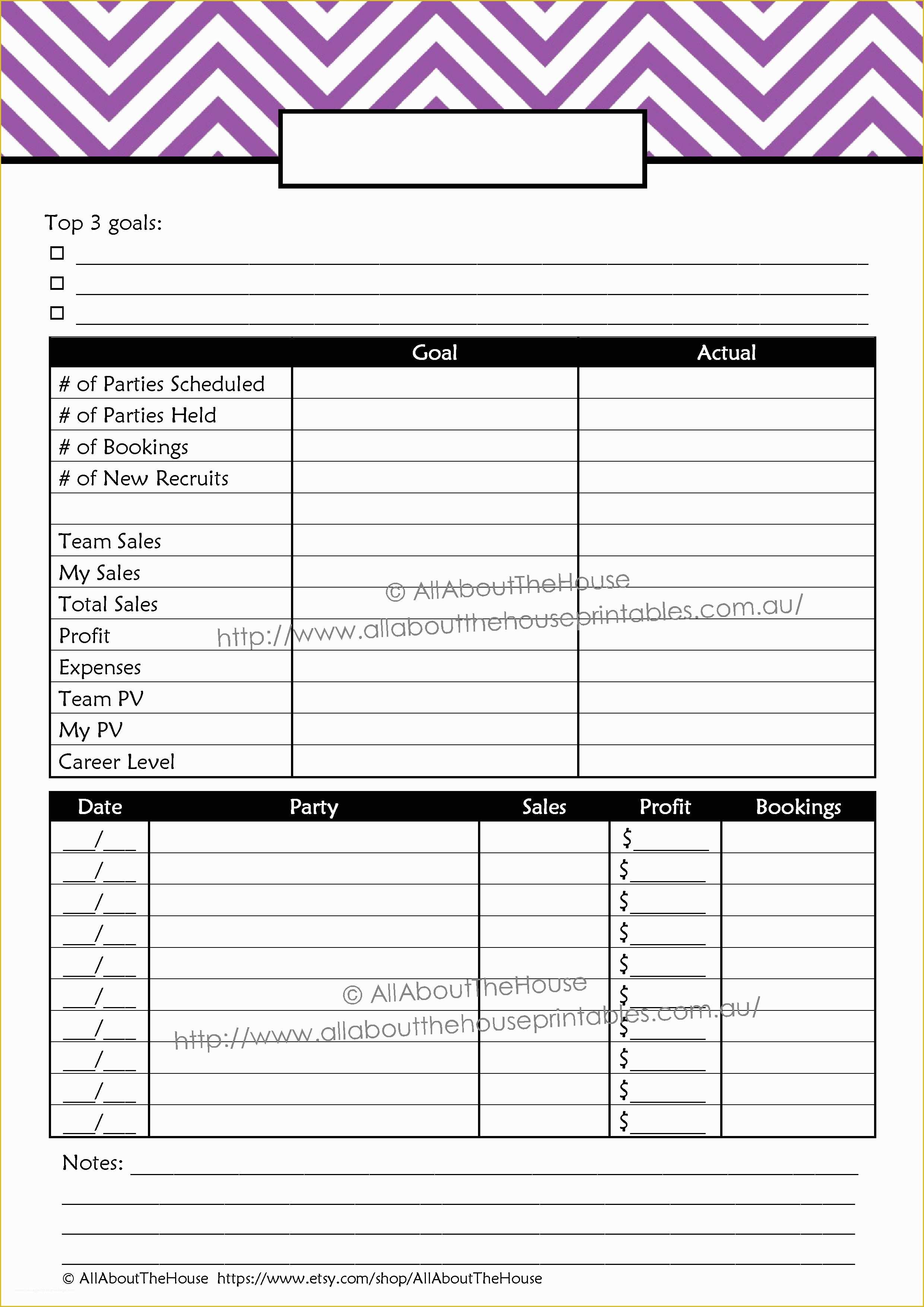 Direct Sales Business Plan Template Free Of Printable Direct Sales Planner Editable All About Planners