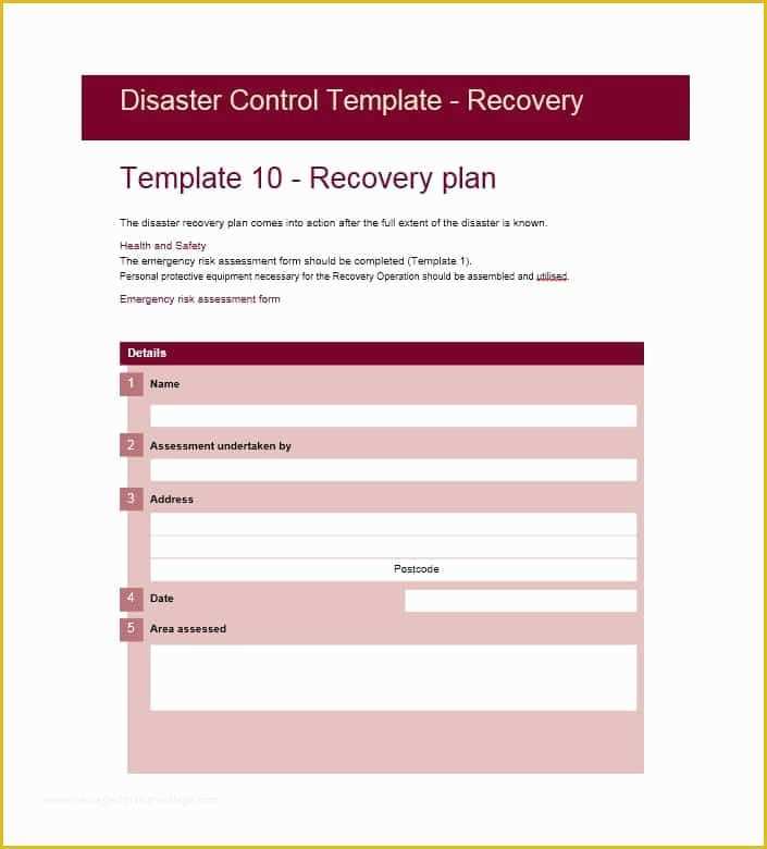 Disaster Plan Template Free Of 52 Effective Disaster Recovery Plan Templates [drp
