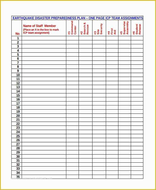 Disaster Plan Template Free Of 9 Disaster Plan Templates Free Sample Example format