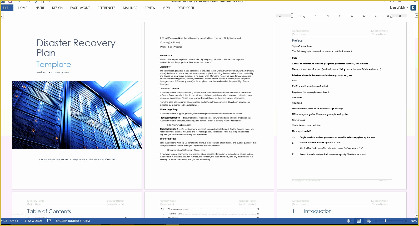 Disaster Plan Template Free Of Disaster Recovery Plan Template Ms Word Excel