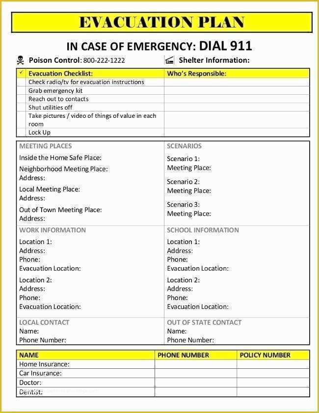 Disaster Plan Template Free Of Printable Daycare Emergency Preparedness Plan Template