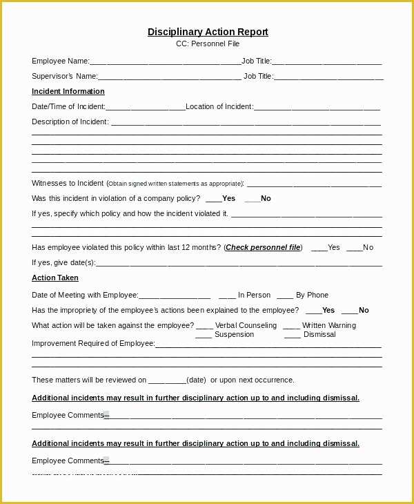 disciplinary-action-forms-free-template-of-employee-write-up-form