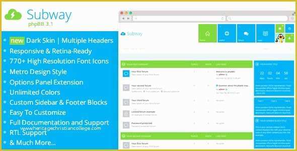 Discussion forum Templates Free Download Of Subway – Flat Metro Bb 3 1 & 3 2 theme