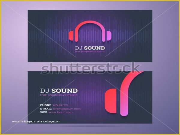 Dj Business Cards Templates Free Of 21 Dj Business Card Templates Ms Word Ai Indesign