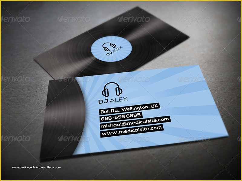 Dj Business Cards Templates Free Of 32 Dj Business Card Templates Free Download