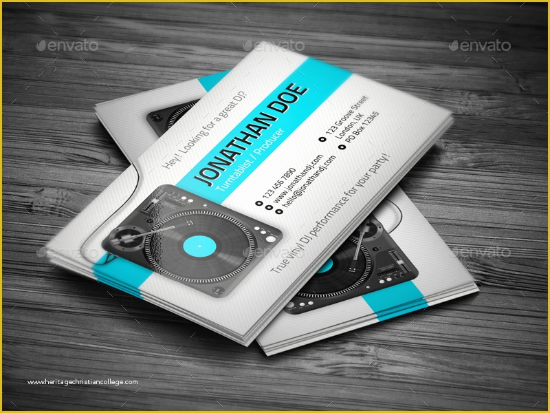 Dj Business Cards Templates Free Of 32 Dj Business Card Templates Free Download