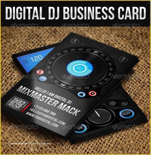 Dj Business Cards Templates Free Of 56 Visually Stunning Psd Business Card Templates