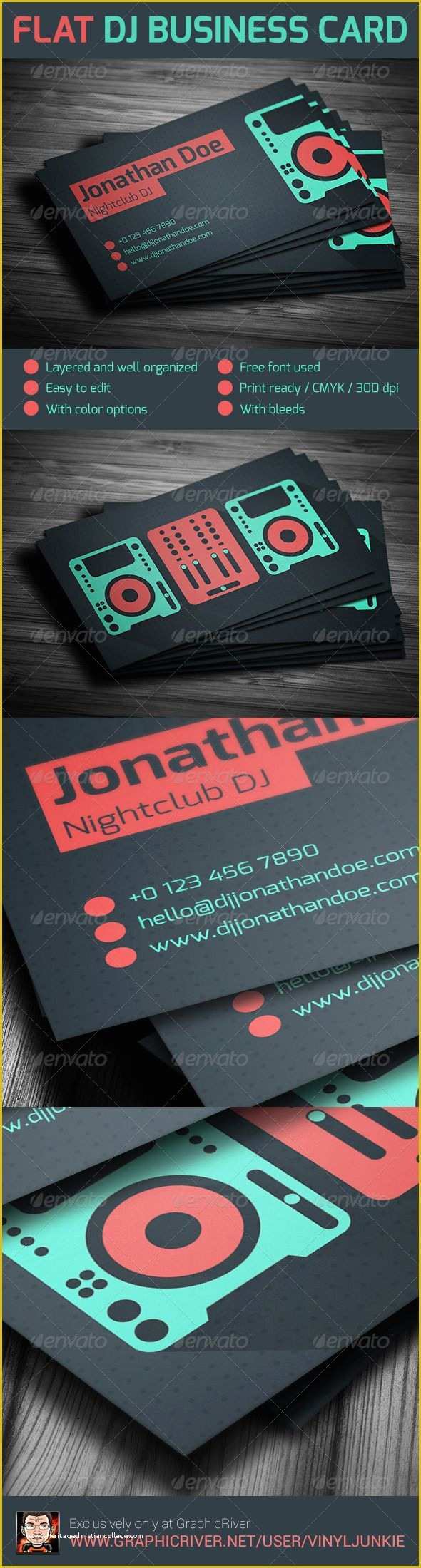 Dj Business Cards Templates Free Of Best 25 Dj Logo Ideas On Pinterest