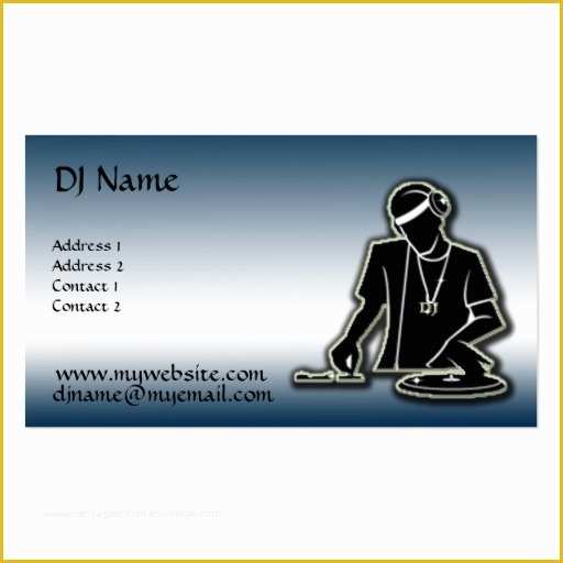 Dj Business Cards Templates Free Of Create Your Own Dancer Business Cards Page7