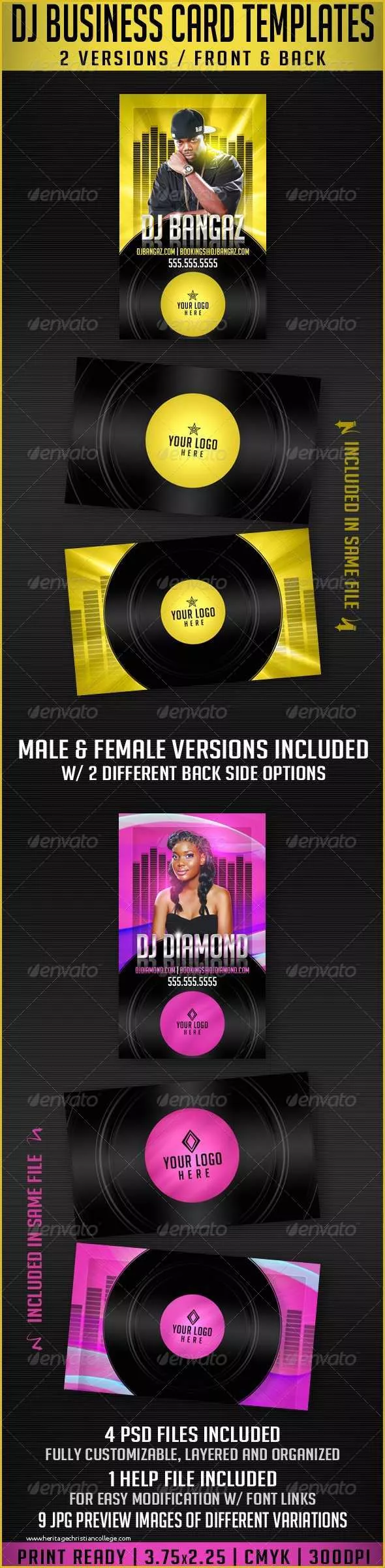 Dj Business Cards Templates Free Of Dj Business Card Templates by Creativb