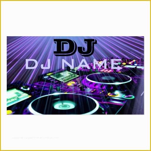 Dj Business Cards Templates Free Of Dj Business Card Templates