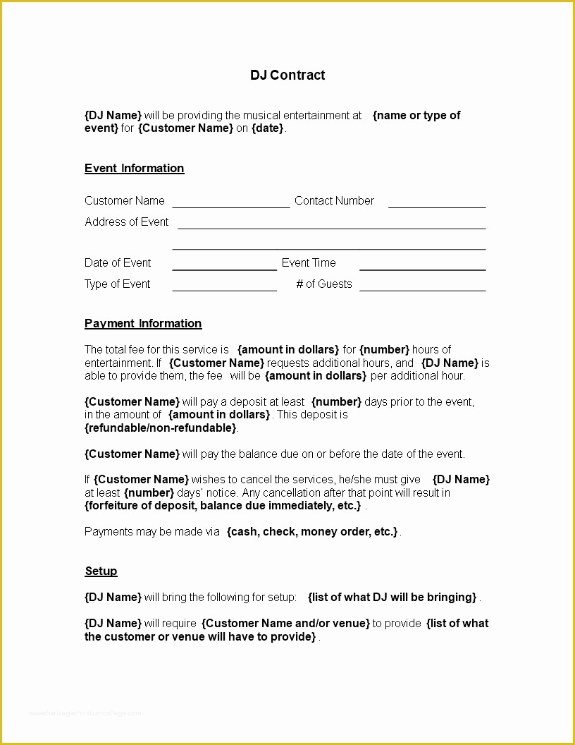 dj-contract-template-free-of-free-printable-dj-contract-template