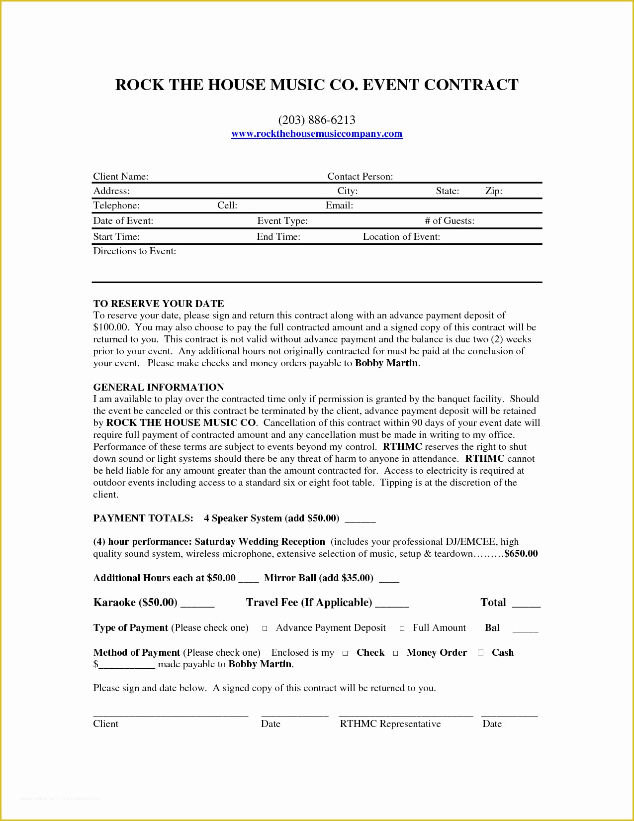 Dj Contract Template Free Of Template Dj Contract Template