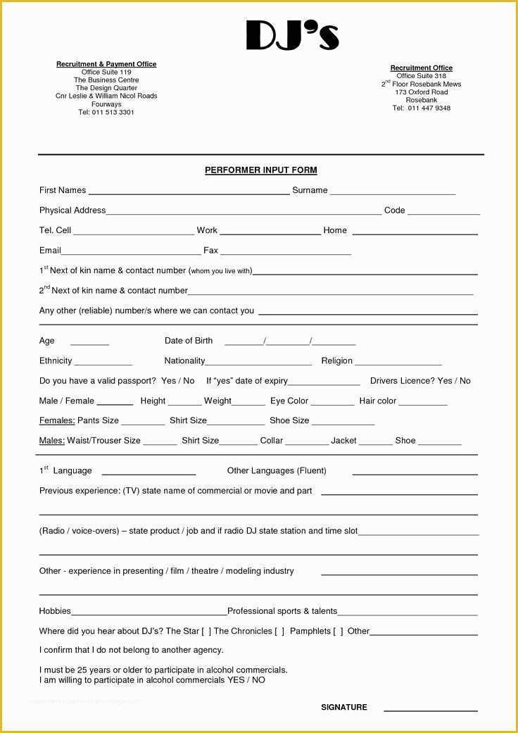 Dj Contract Template Free Of Wedding Dj Contract Templateregularmidwesterners